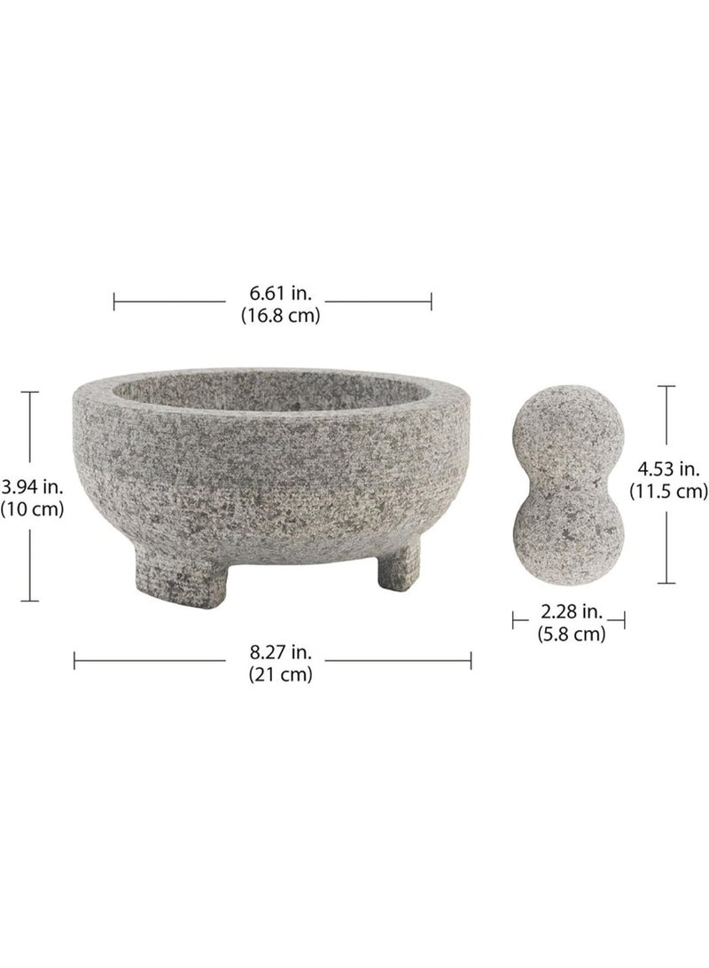 5031764 4-كوب الجرانيت Molcajete الهاون والبطاع - Image 3
